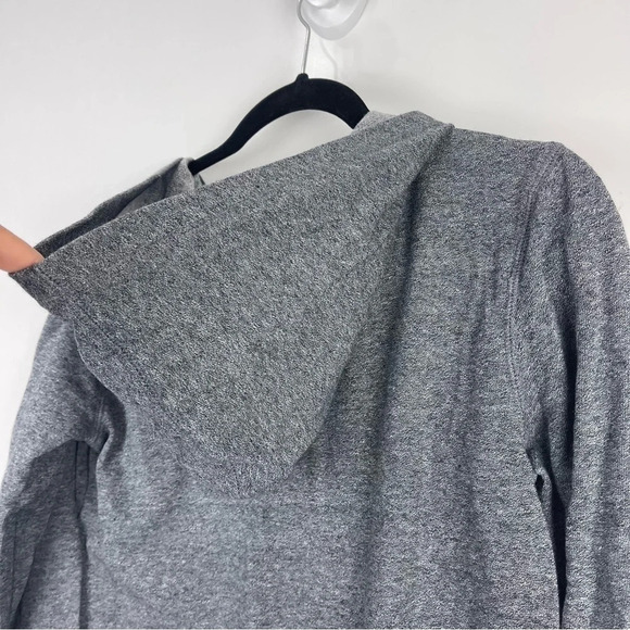 SO Lace Up Tunic Hoodie Sweater Grey Size Small - Picture 8 of 9